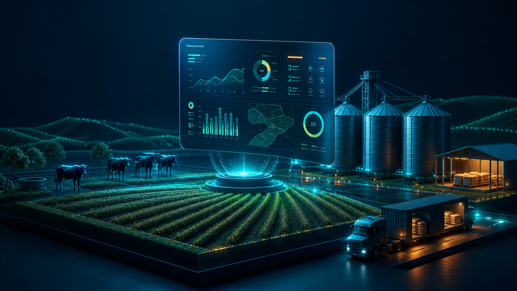 Representação visual de gestão para o agronegócio